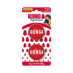 KONG - Jouet Pack 2 Balles Signature pour Chiens - S