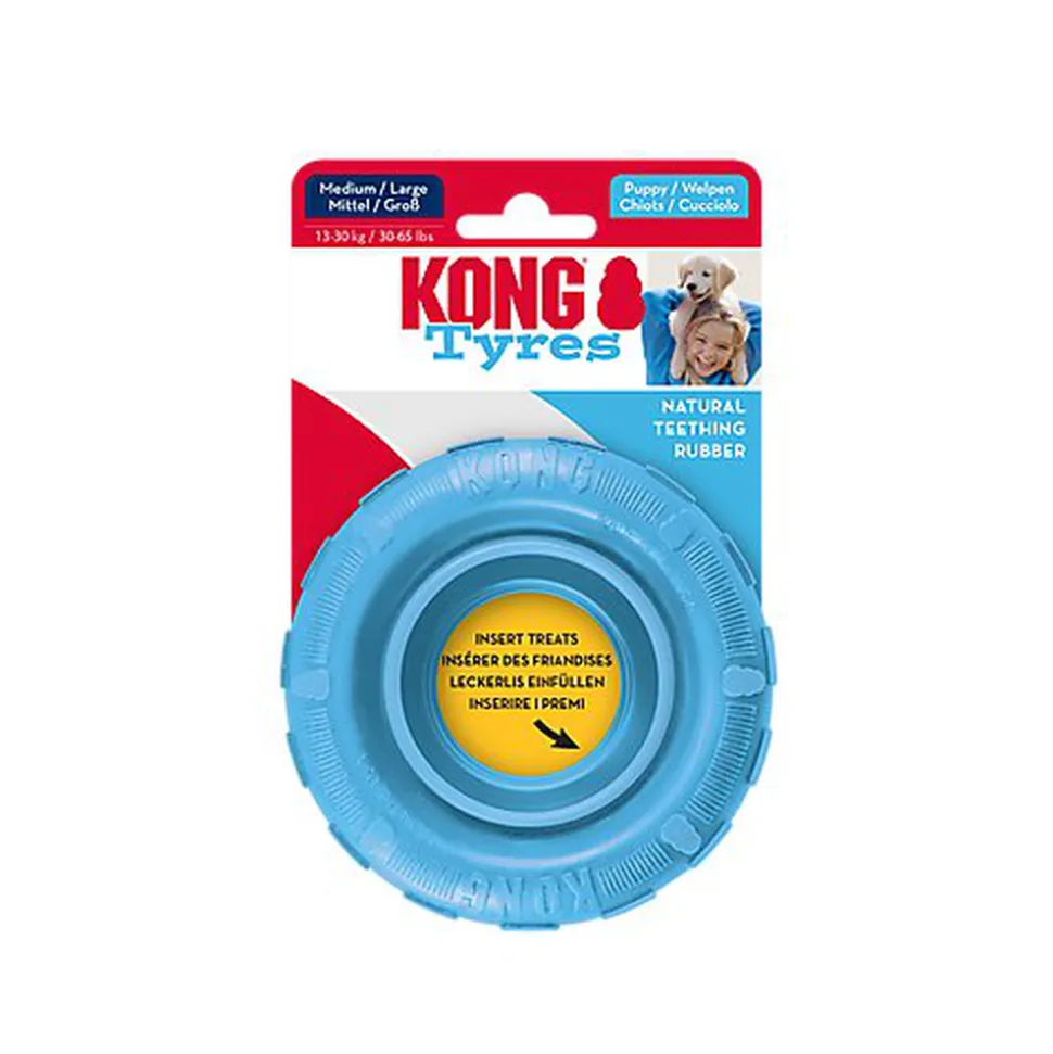 KONG - Jouet Pneu Puppy Tyres pour Chiots