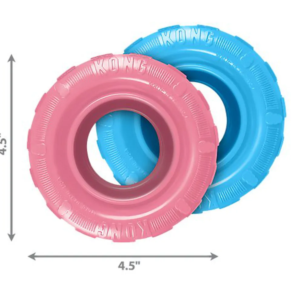 KONG - Jouet Pneu Puppy Tyres pour Chiots