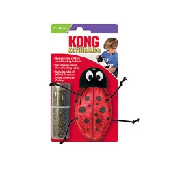 KONG - Jouet Refillables Coccinelle pour Chats - 10cm