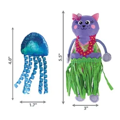 KONG - Jouet Tropics Chaton et Méduse pour Chats - 15cm