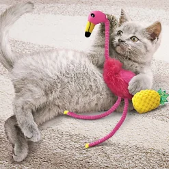 KONG - Jouet Tropics Flamant Rose pour Chats - 29cm
