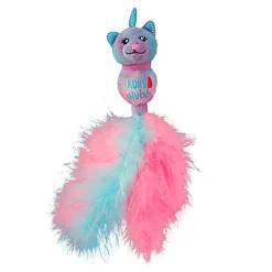 KONG - Jouet Wubba Caticorn Plumes pour Chats - 22cm