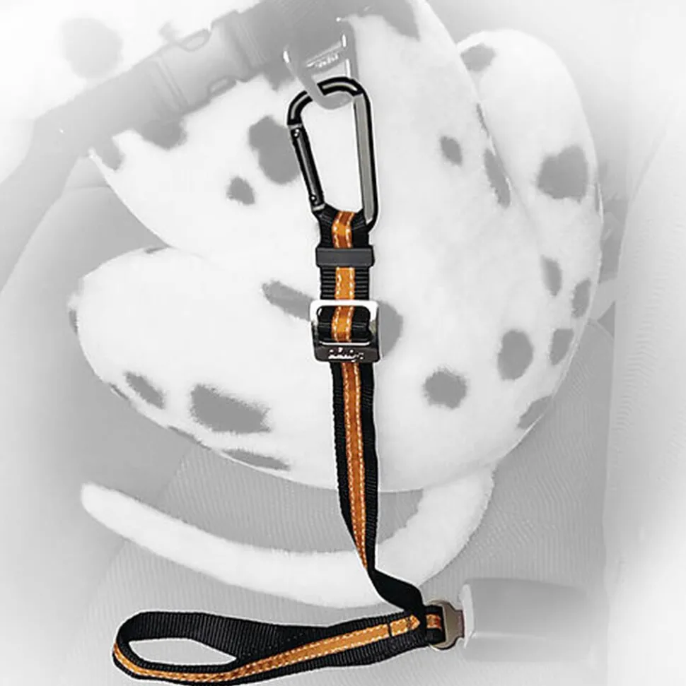 Kurgo - Attache Ceinture de Sécurité Voiture Tether pour Chien - Orange