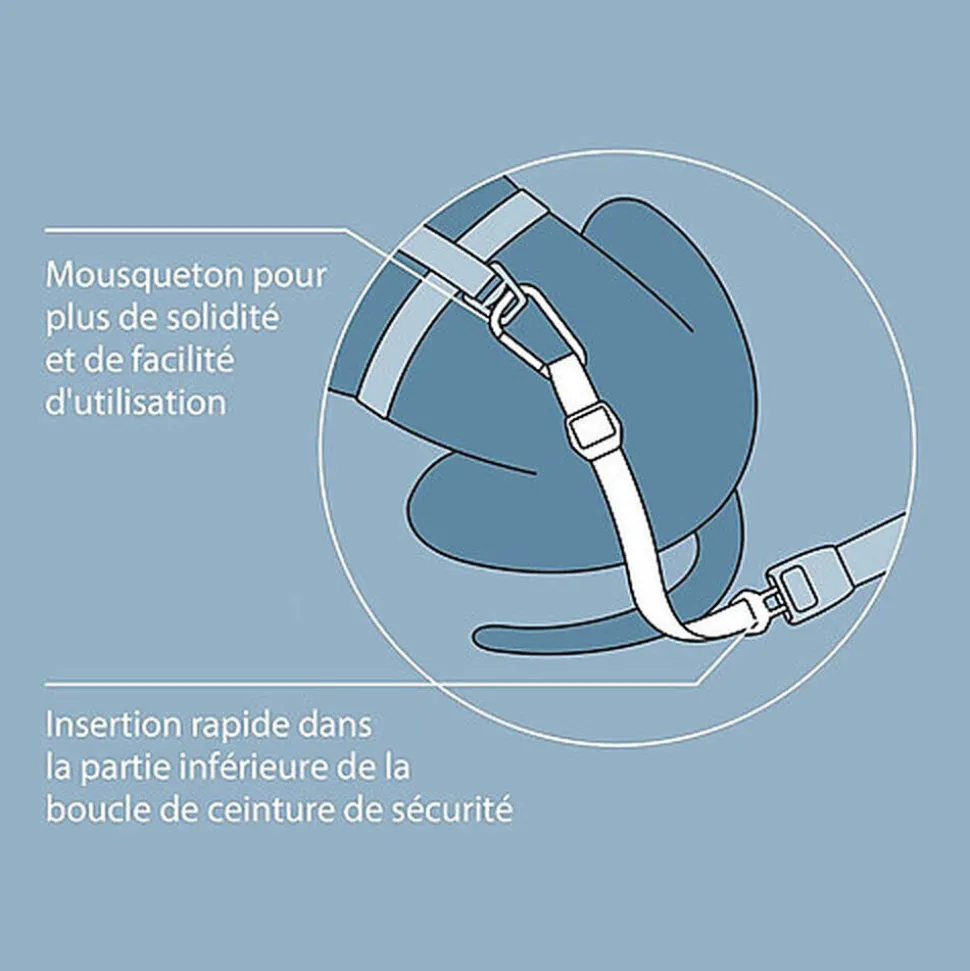 Kurgo - Attache Ceinture de Sécurité Voiture Tether pour Chien - Orange