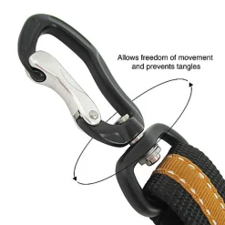 Kurgo - Attache Sécurité Pivotant "DTS Swivel" pour Chiens - 38 à 56cm