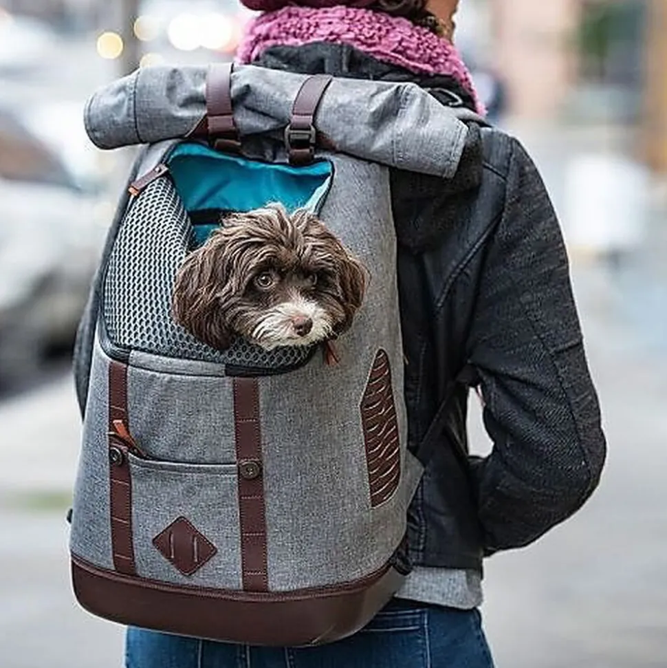 Kurgo - Sac à Dos K9 Rucksack pour Chiens - Gris