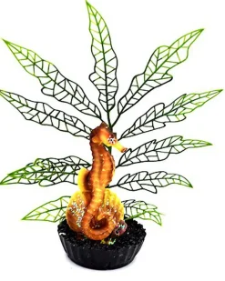 Labeo - Plante de Décoration avec Hippocampe Coloré pour Aquarium