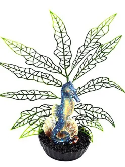 Labeo - Plante de Décoration avec Hippocampe Coloré pour Aquarium