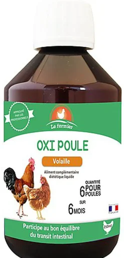 Le Fermier - Aliment Complémentaire Oxi Poule pour Basse cour - 250ml