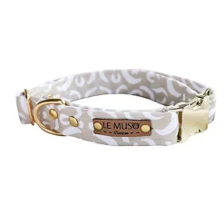Le Muso - Collier Nougat Beige pour Chiens
