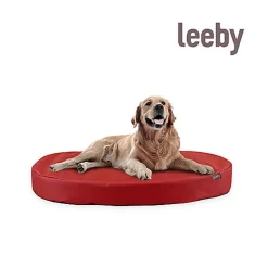 Leeby - Coussin Corbeille Imperméable Rouge
