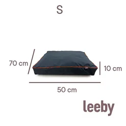 Leeby - Coussin Imperméable Gris pour Chiens