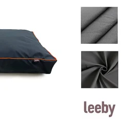 Leeby - Coussin Imperméable Gris pour Chiens