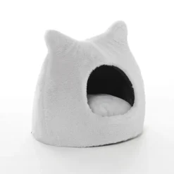 Leeby - Igloo Extra Doux pour Chats - Gris