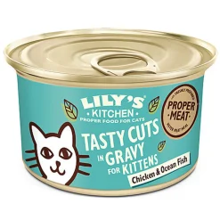 Lily's Kitchen - Bouchées en Sauce Poulet et Poisson de Mer pour Chaton - 85 g