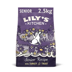 Lily's Kitchen - Croquettes Dinde et Truite Senior Sans Céréales pour Chien - 2,5Kg