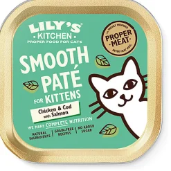 Lily's Kitchen - Pâtée Moelleuse Poulet Cabillaud et Saumon pour Chaton - 85g
