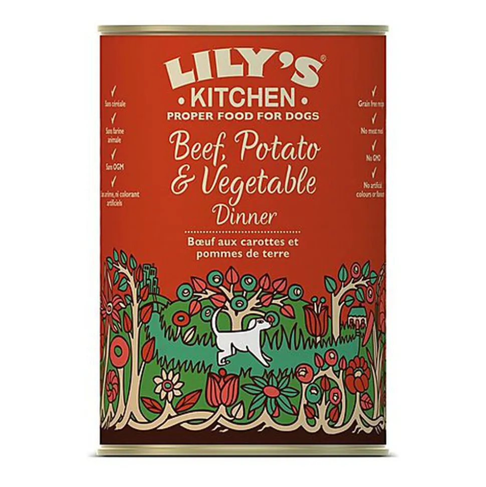 Lily's Kitchen - Recette Bœuf aux Carottes et aux Pommes de Terre pour Chiens - 400g