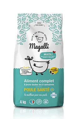 Magalli - Aliment Complet Poule Santé pour Basse-cour - 4Kg