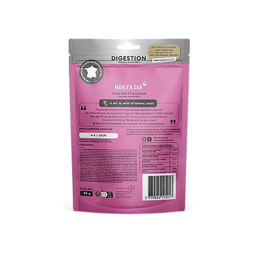 Marly & Dan - Tendres Bouchées Digestion pour Chats - 40g