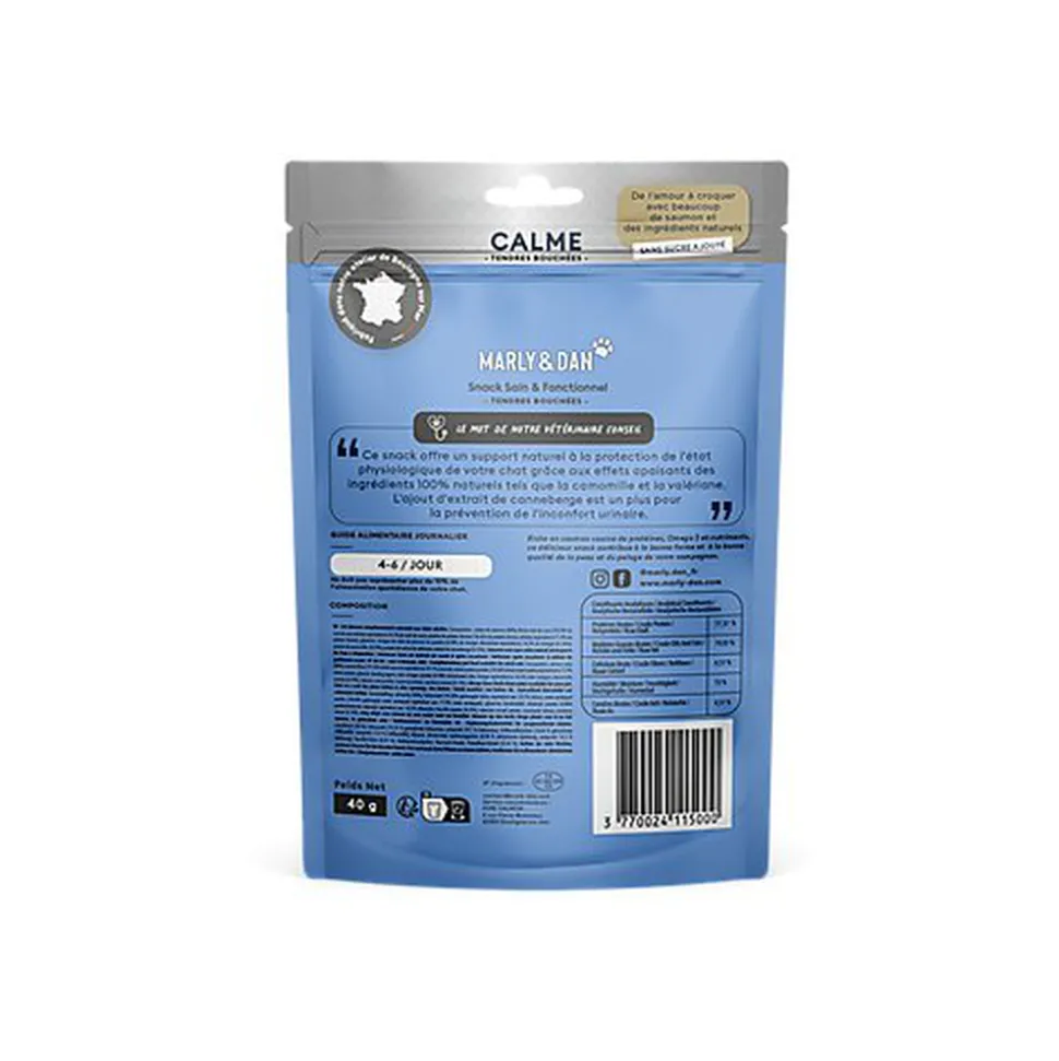 Marly & Dan - Tendres Bouchées Calme pour Chats - 40g