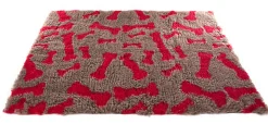 Martin Sellier - Tapis Moelleux Os Rouge pour Chien - 100cm