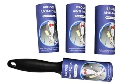 Mon Ami Luki - Brosse Ramasse Poil + 4 Recharges pour Chiens et Chats