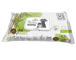 M-Pets - Lingettes Biodégradables 100% Bamboo - x40