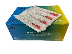 MSD - Seringues à Insuline U-40 pour Chiens et Chats - x100