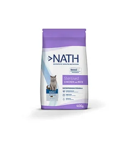 Nath - Croquettes Adult Sterilised au Poulet et Riz pour Chats