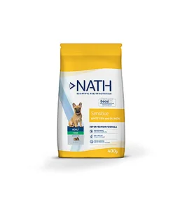 Nath - Croquettes Mini Adult Sensitive au Poisson et Saumon pour Chien