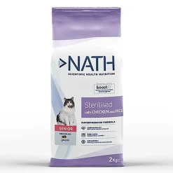 Nath - Croquettes pour Chat Senior Stérilisé - 2Kg
