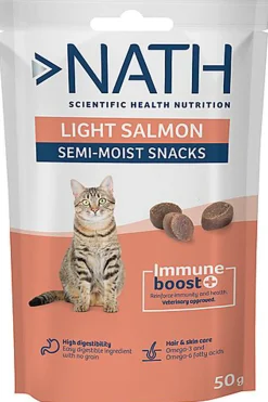 Nath - Friandises Light Salmon Immune boost+ au Saumon pour Chats - 50g