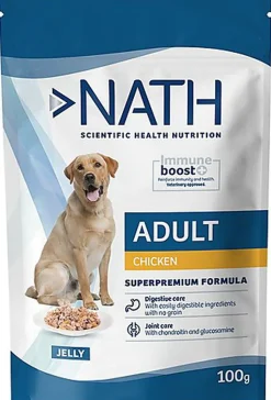 Nath - Pâtée Jelly Immune boost+ Poulet pour Chiens - 100g