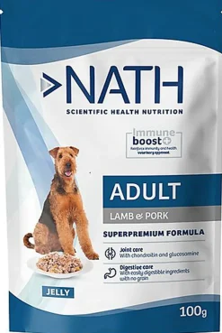 Nath - Pâtée Jelly Immune boost+ Agneau et Porc Adulte - 100g