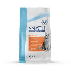 Nath Veterinary Diet - Croquettes Diabetic Sans Céréales pour Chat - 2Kg