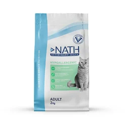 Nath Veterinary Diet - Croquettes Hypoallergenic Sans Céréales pour Chat - 2Kg