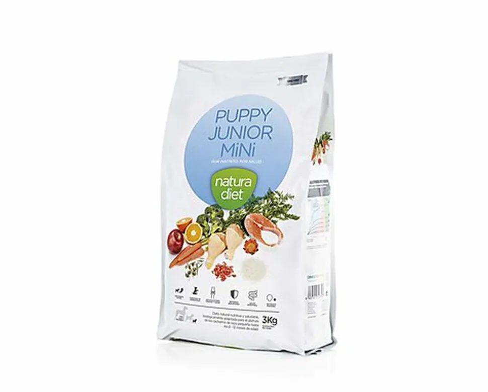 Natura Diet - Croquettes Puppy Junior Mini Poulet pour Chien - 3Kg