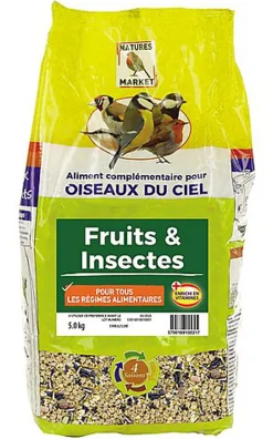 Natures Market - Mélange Fruits Et Insectes - 5kg