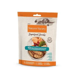 Nature's Variety - Barres à Mâcher Superfood Snacks au Saumon pour Chien - 85g