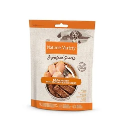 Nature's Variety - Barres à Mâcher Superfood Snacks au Poulet pour Chien - 85g