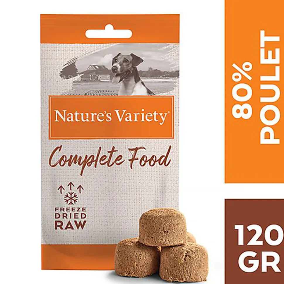 Nature's Variety - Bouchées Complete Freeze Dried Food Poulet pour Chiens - 120g