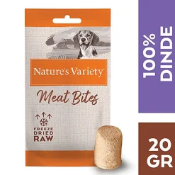 Nature's Variety - Bouchées Meat Bites 100% Dinde pour Chiens - 20g