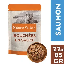 Nature's Variety - Bouchées en Sauce au Saumon pour Chats - 85g
