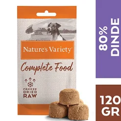 Nature's Variety - Bouchées Complete Freeze Dried Food Dinde pour Chiens - 120g