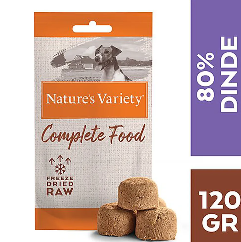 Nature's Variety - Bouchées Complete Freeze Dried Food Dinde pour Chiens - 120g