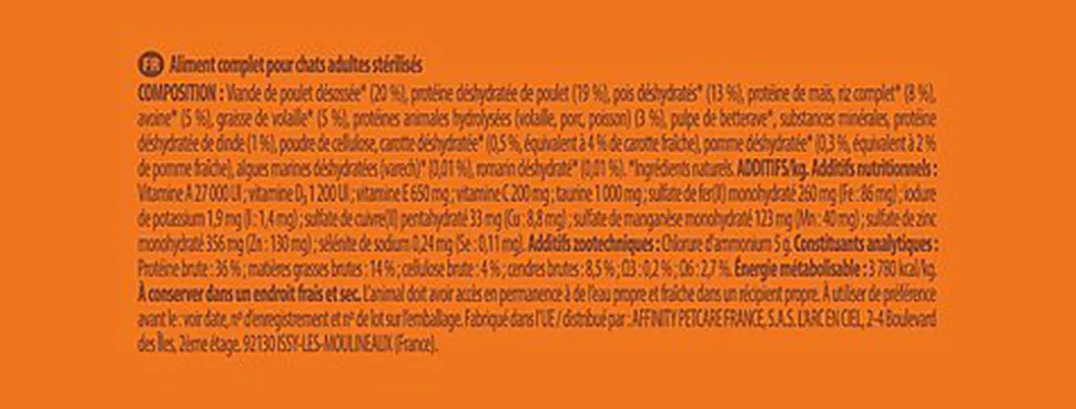 Nature's Variety - Croquettes Healthy Grains Sterilized au Poulet pour Chats - 7kg