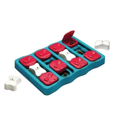 Nina Ottosson - Jeu Educatif Dog Brick-Blu pour Chiens - 31,5x21,5x4 cm