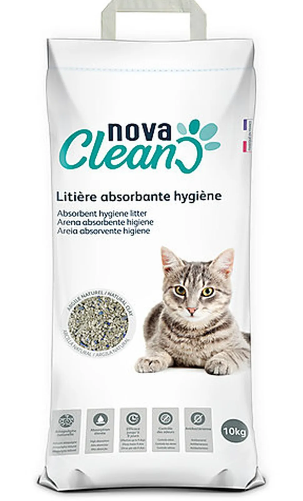 Nova Clean - Litière Minérale Hygiène - 10Kg